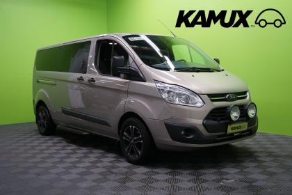 Ford Tourneo Custom 9-Henk. Pitkä 2,0TDCi 130 hv M6 L2H1 / 9-Paikkanen / Pa-Lämmitin Kakella / Läpijuostava / Vetokoukku