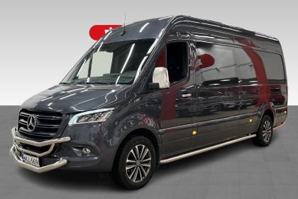 Mercedes-Benz Sprinter 319CDI RWD jatko-ohjaamo pitkä A3 A - 3+3 paikkaa, Vetokoukku, Jääkaappi, Alpine, LED valot, B korti