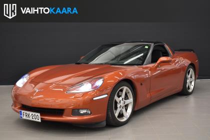 Chevrolet Corvette Coupe 6.0 V8 LS2 6-Vaiht Man # Z51 paketti, HUD, Bose, Kessy, Puhdas CarFax, Atomic Orange-väri # To